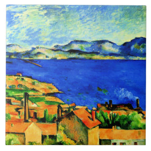 Cezanne - Gulf of Marseille Tile