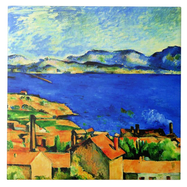Cezanne - Gulf of Marseille Tile (Front)