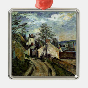 Cezanne - House of Dr. Gachet in Auvers Metal Tree Decoration