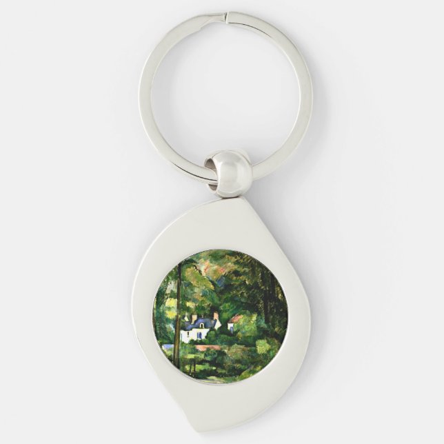 Cezanne - Houses in the Greenery Key Ring (Front)