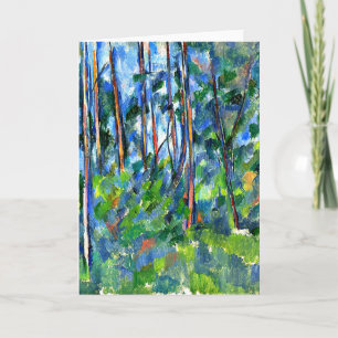 Cezanne - In the Woods -1898 Card
