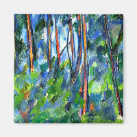 Cezanne - In the Woods, famous painting