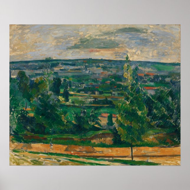 Cézanne - Landscape of the Jas de Bouffan Poster (Front)