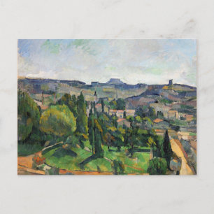 Cezanne - Landscape with Road and Bell Tower Postcard