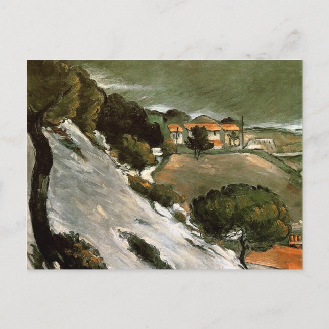 Cezanne - L'Estaque Melting Snow Postcard (Front)