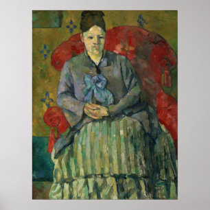 Cézanne - Madame Cézanne In A Red Armchair Poster
