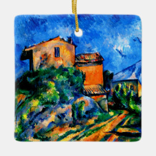 Cezanne - Maison Maria with a View of Chateau Noir Ceramic Ornament
