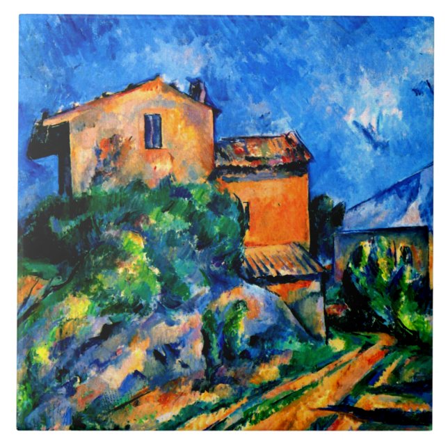 Cezanne - Maison Maria with a View of Chateau Noir Tile (Front)