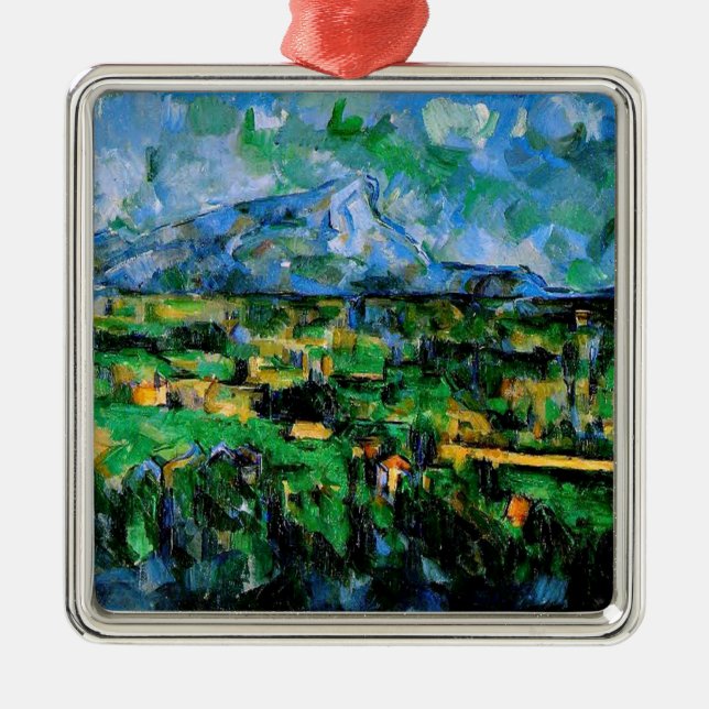 Cezanne - Mont Sainte Victoire, Metal Tree Decoration (Front)