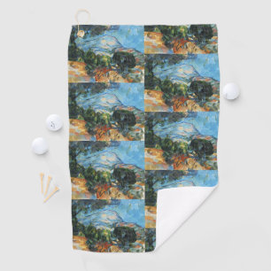 Cezanne Mount Sainte-Victoire Vintage Art Print Golf Towel