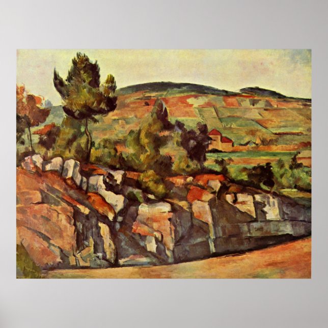 Cezanne - Mountains in Provence Poster (Front)