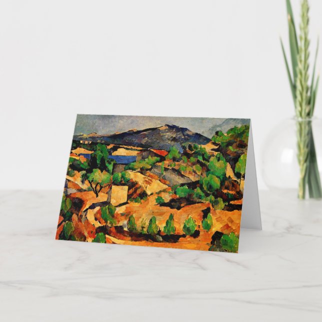 Cezanne - Mountains seen from l'Estaque Card (Front)