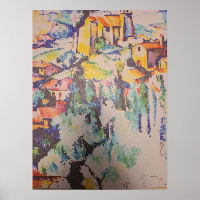 cezanne painting - modified by Mark Pettinelli Poster (Front)