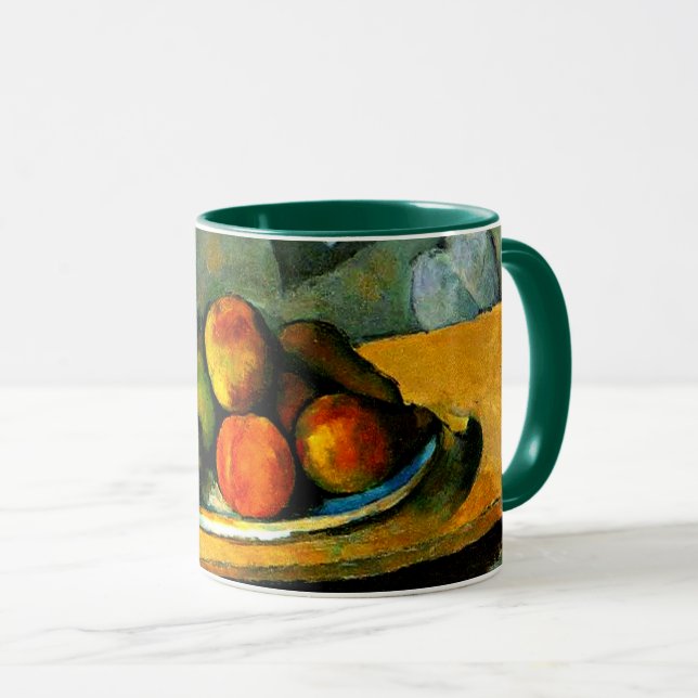 Cezanne - Peaches, Pears and Grapes Mug (Front Right)