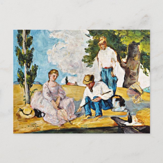 Cezanne - Picnic on a Riverbank Postcard (Front)