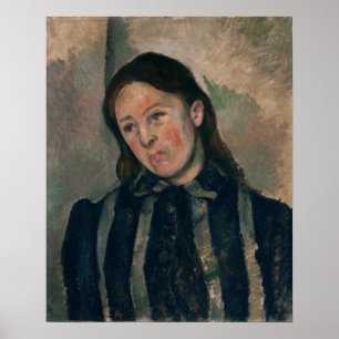 Cézanne - Portrait Of Madame Cézanne Poster