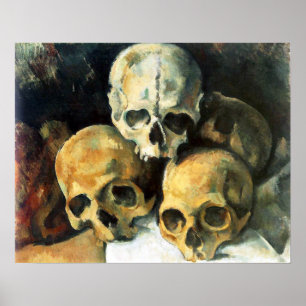 Cezanne Pyramid of Skulls Poster