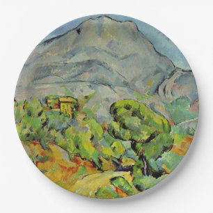 Cezanne - Road near Mont Sainte-Victoire Paper Plate