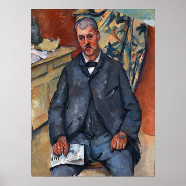 Cézanne - Seated Man Poster (Front)