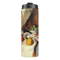 Cezanne - Still life, Post, Bottle, Cup and Fruit
