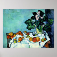 Cezanne - Still Life with Apples and Primroses