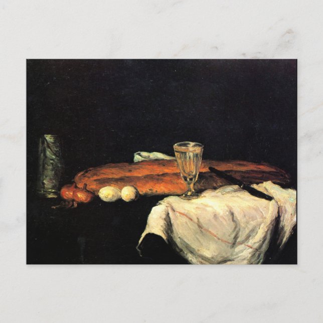 Cezanne - Still Life with Bread and Eggs Postcard (Front)
