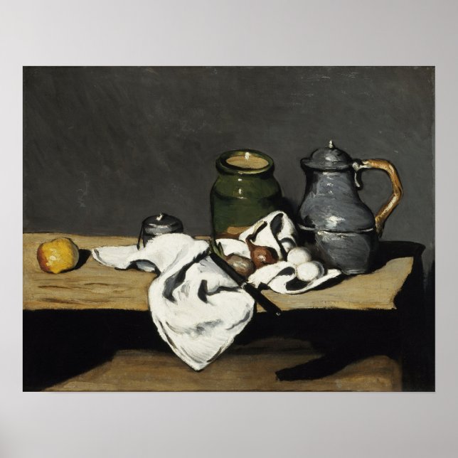 Cézanne - Still Life With Kettle Poster (Front)