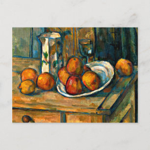 Cezanne - Still Life with Milk Jug and Fruit Postcard