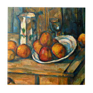 Cezanne - Still Life with Milk Jug and Fruit Tile