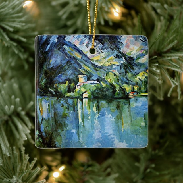Cezanne - The Lac d'Annecy Ceramic Ornament (Tree)