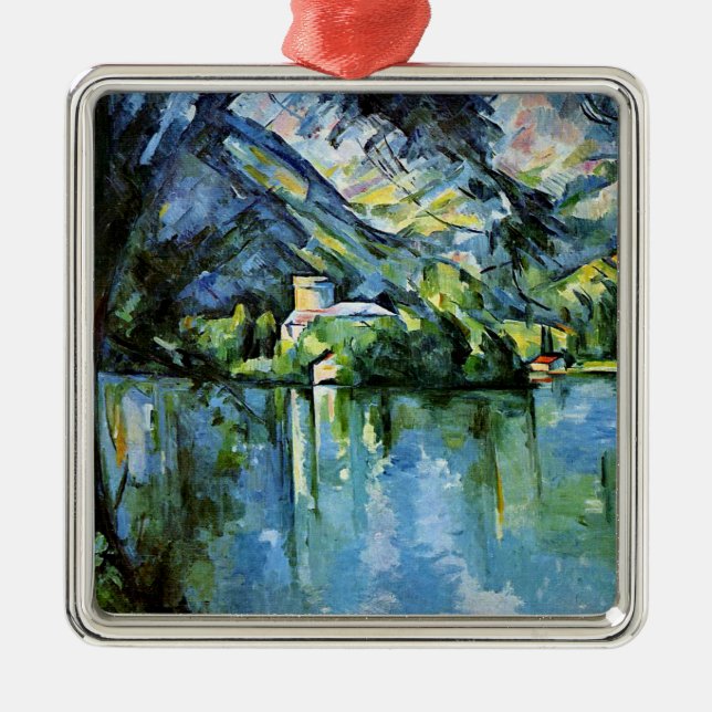 Cezanne - The Lac d'Annecy Metal Tree Decoration (Front)