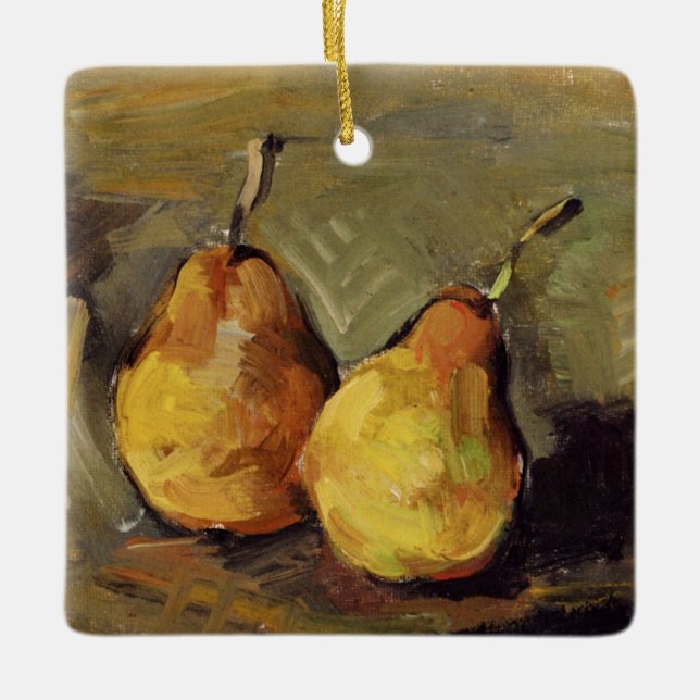 Cezanne - Two Pears  Ceramic Ornament (Front)
