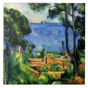 Cezanne - View of l'Estaque, Tile
