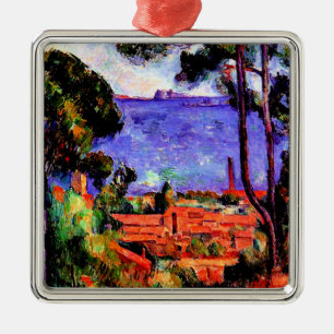 Cezanne - View through the Trees Metal Tree Decoration