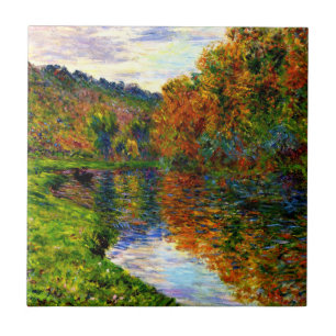 Cezannne - Arm of the Jeufosse, Autumn, Tile