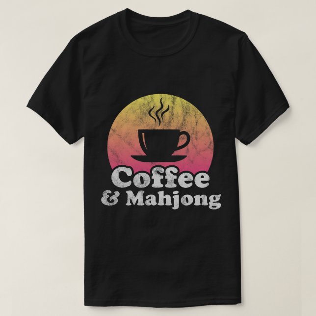 CF Coffee and Mahjong T-Shirt (Design Front)