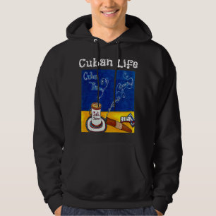 CF Coffee Cuba Life Coffee Dominoes Funny Cuban Me Hoodie