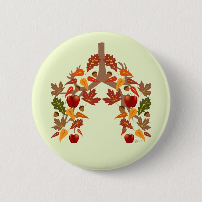 CF Fall  6 Cm Round Badge (Front)