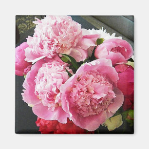CF- Pink Peony Magnet