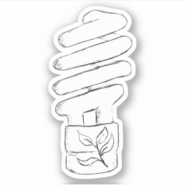 CFL Light Bulb Sketch (Front)
