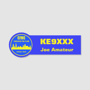 CFMC Call Sign & Name Badge