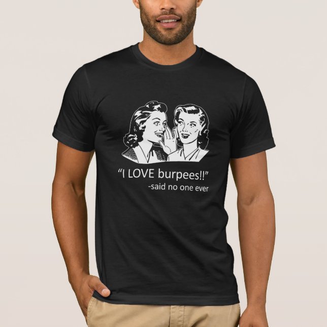 CFNTX Love Burpees - Black T-Shirt (Front)