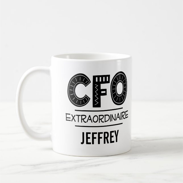 CFO Appreciation Retirement Gift Coffee Mug (Left)