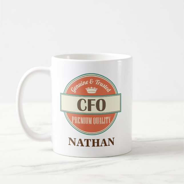 CFO Personalised Office Mug Gift (Left)
