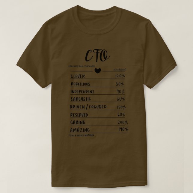 cfo serving T-Shirt (Design Front)