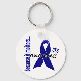 CFS Chronic Fatigue Syndrome Awareness Key Ring