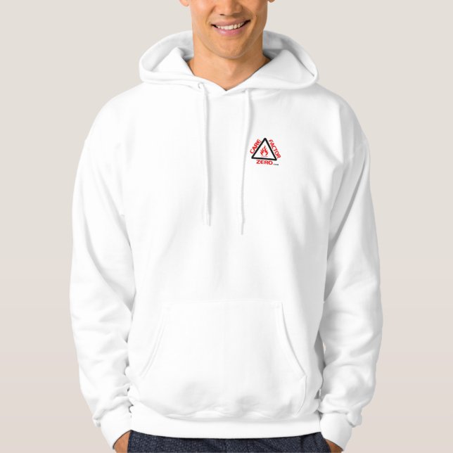 CFZ "On Fire" logo Over Breast Hoodie (Front)