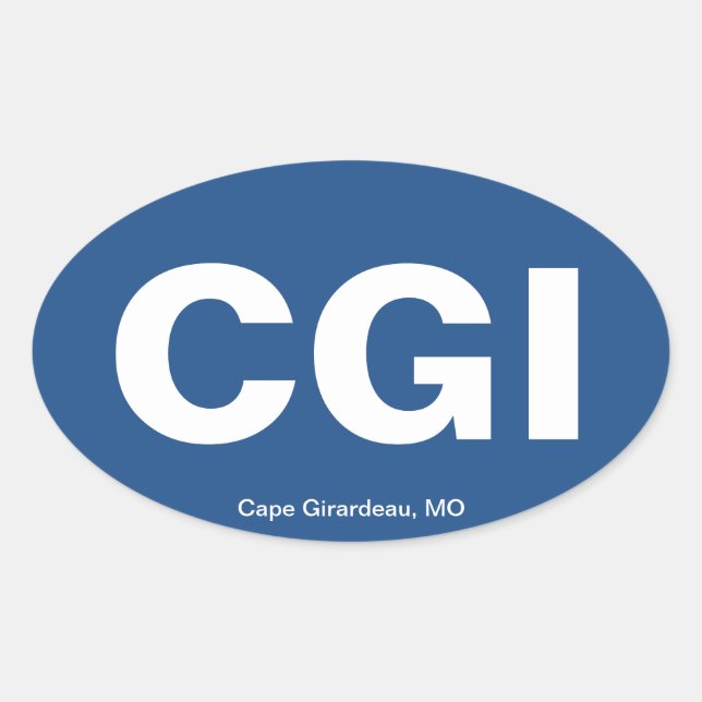 CGI/Cape Girardeau, MO Oval Sticker (Front)