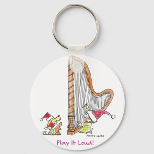 CH-004 Christmas Harp Key Ring