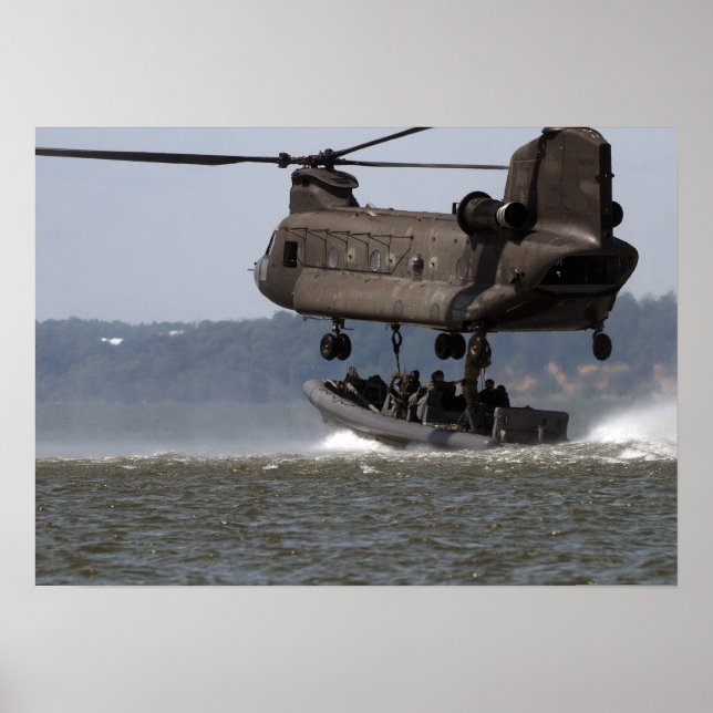 CH-47 Chinook Boat Lift Poster (Front)